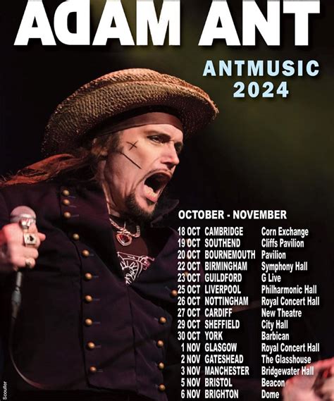 Adam Ant Antmusic Tour 2024 05 November 2024 Bristol Beacon