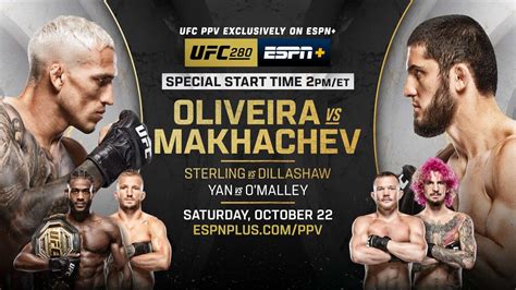 How To Watch Ufc 280 Oliveira And Makhachev Live Without Cable The