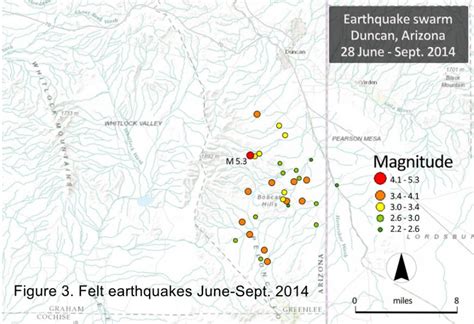 ML 3.6 Earthquake near Duncan/Safford in southeastern Arizona | e ...