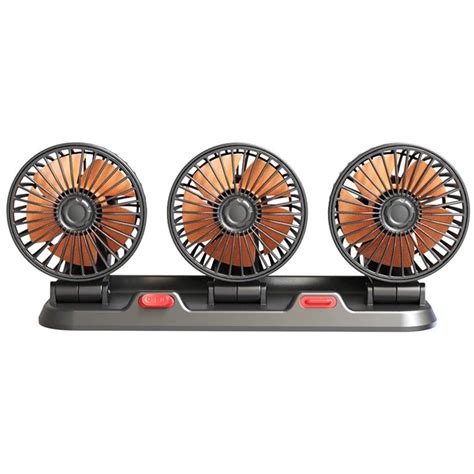 Auto Cooler Car Fan 3 Head Automotive Electric Fan USB Fan 2 Speeds ...