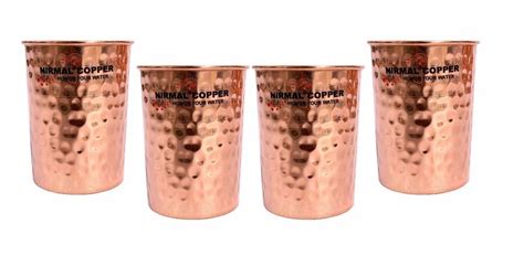 Hammered Copper Glass Set Of 4 At Rs 650 Set Copper Glass In Rewari