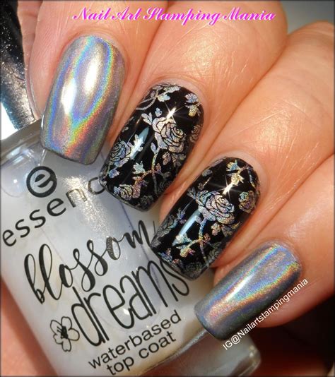 Nail Art Stamping Mania: How to Stamp with Holographic Pigment and Top ...