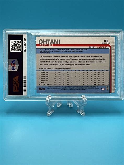 2019 Topps Opening Day Blue Foil 100 Shohei Ohtani For Sale Online