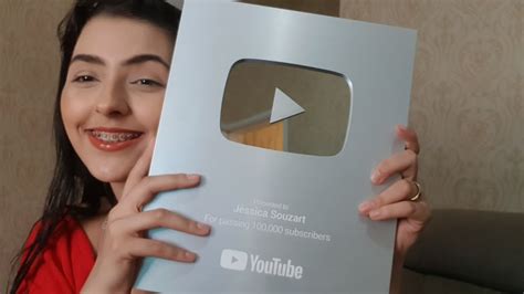 Unboxing Placa 100 Mil Inscritos No Youtube Youtube