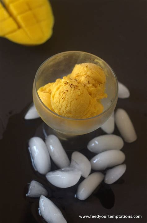 Easy mango ice-cream