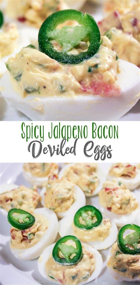 Spicy Jalapeno Bacon Deviled Eggs Recipe Devilled Eggs Recipe Best Stuffed Jalapenos With