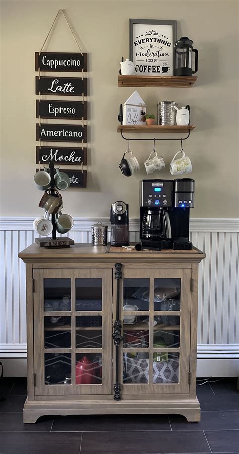 Pin By Michelle Bourdeau On House Stuff Coffee Bar Home Coffee Bar