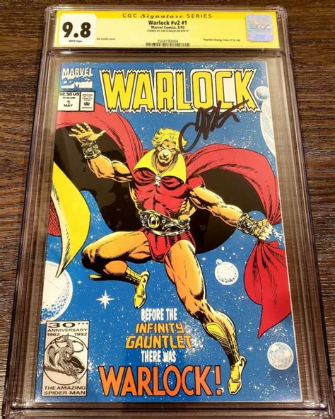 Warlock 1 Vol 2 Jim Starlin Cover Cgc 9 8 Signed By Jim Starlin VHTF