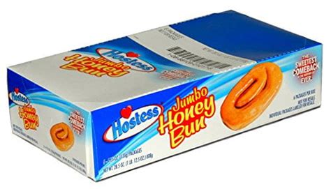 6 Pack Individually Wrapped Hostess Jumbo Honey Buns 4 75 Oz Walmart