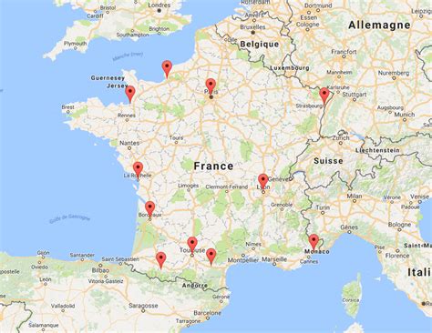 Décrypter 45 imagen carte des lieux à visiter en france fr