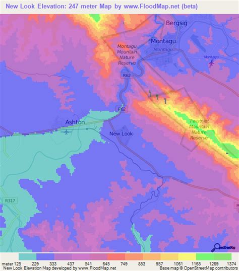 Elevation of New Look,South Africa Elevation Map, Topography, Contour