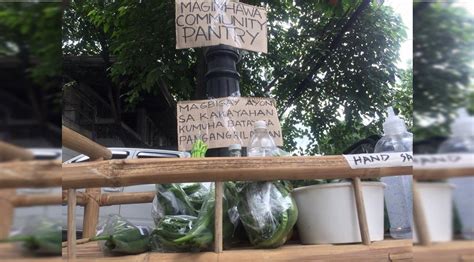 Community Pantry Sa May Bahagi Ng Maginhawa Quezon City Dinarayo