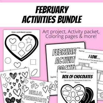 February Activities Bundle by Mslovejoyteaches | TPT