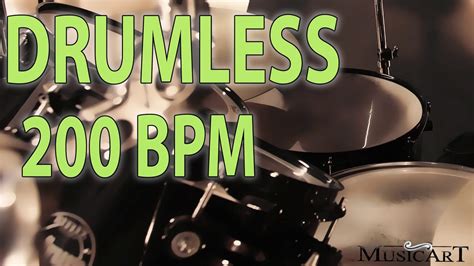 Drumless Pop Rock Backing Track 200 Bpm From 100 To 200 Bpm Serie Youtube