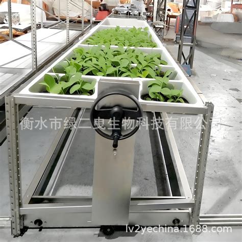 水培种植系统 温室大棚无土栽培水培蔬菜设备多层移动轨道种植架 阿里巴巴