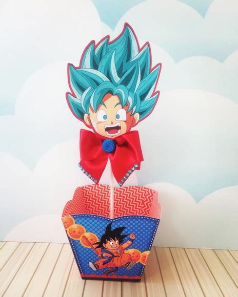 Cachepot Centro De Mesa Goku Dragon Ball Elo7