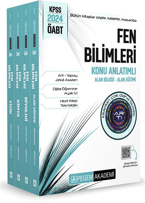 2024 KPSS ÖABT Fen Bilimleri Konu Anlatımlı 4 Kitap