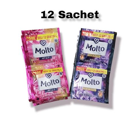 Jual Molto All In 1 Gopek 500 Renceng 12 Sachet Pelembut Dan Pewangi