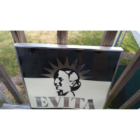 Evita Original Broadway Theater Poster W Foil Back Aptdeco