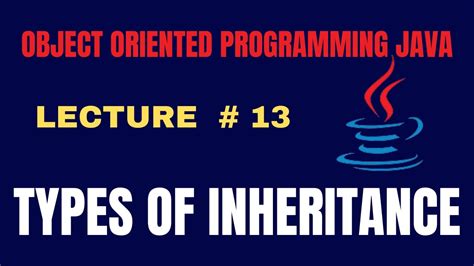 Type Of Inheritance Type Of Inheritance In Java Examples Object Oriented Programming Java