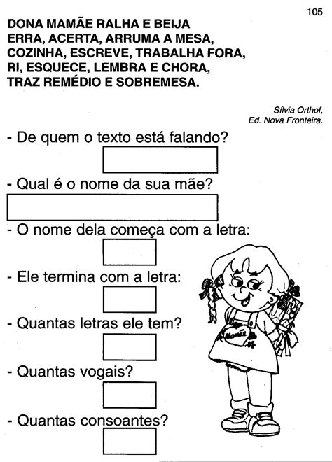 Atividades de escrita para o Dia das Mães 7 Fichas e Atividades