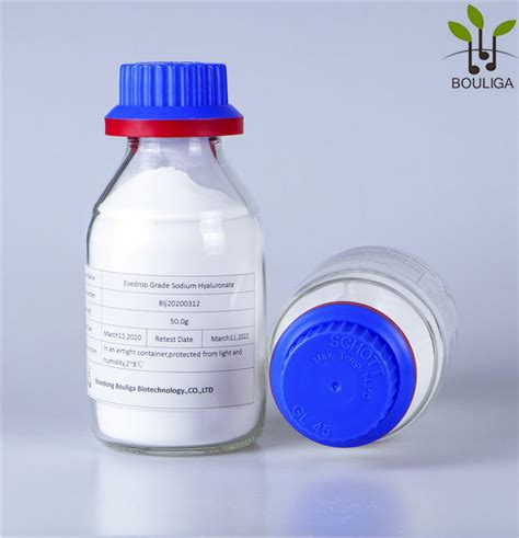 Raw Material Hyaluronate Powder Food Cosmetic Grade Hyaluronic Acid