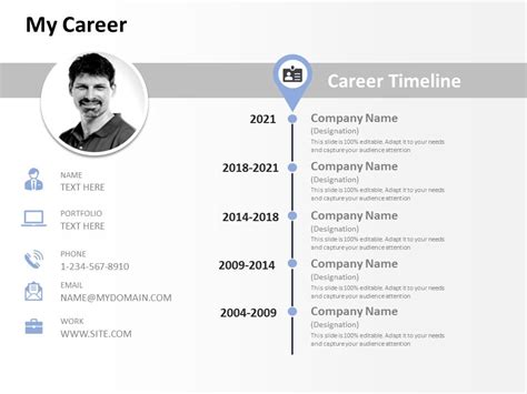 Timeline Resume Template