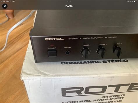 Rotel Rc Bx Pre Amplifier Mm And Mc Phono Black Original Box