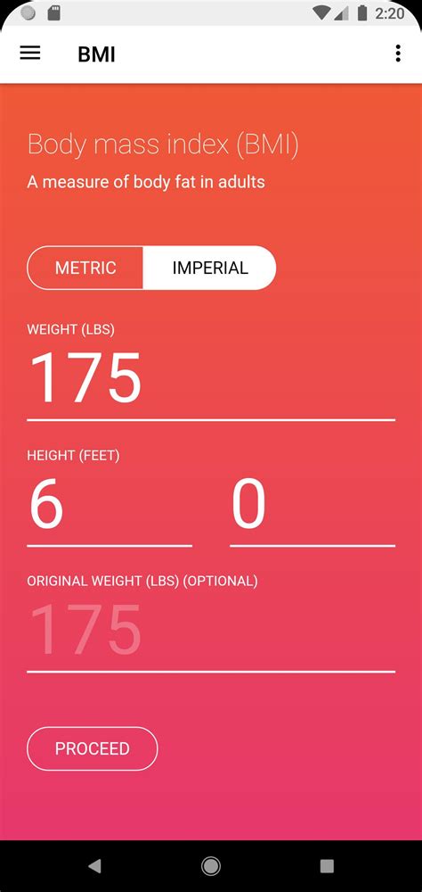 BMI Calculator Imperial Metric APK for Android Download