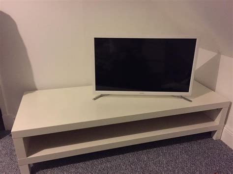 White Ikea Lack Tv Benchstand In Kings Park Glasgow Gumtree