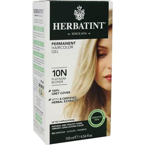 Herbatint Permanent Haircolour Gel N Platinum Blonde Fl Oz