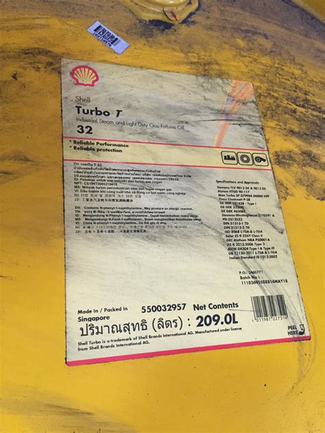 Shell Turbo T-46 209 L (1 Drum) - Sejahtera Oil, Distributor Oli Shell ...