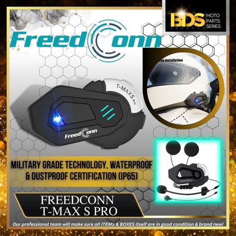 FREEDCONN T MAX S PRO 6 Rider 1000 Meters Group Intercom Motorcycle