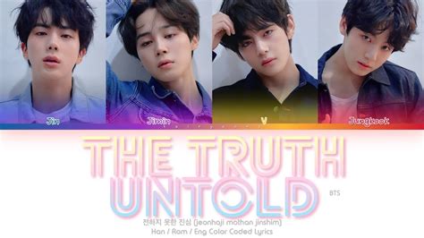 Bts Ft Steve Aoki The Truth Untold Color Coded