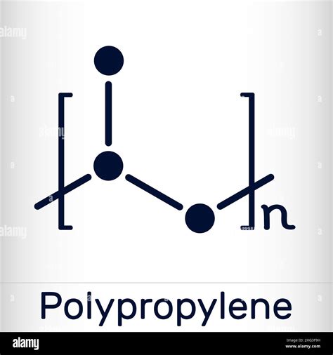 Polypropylène PP molécule de polypropène C est un polymère