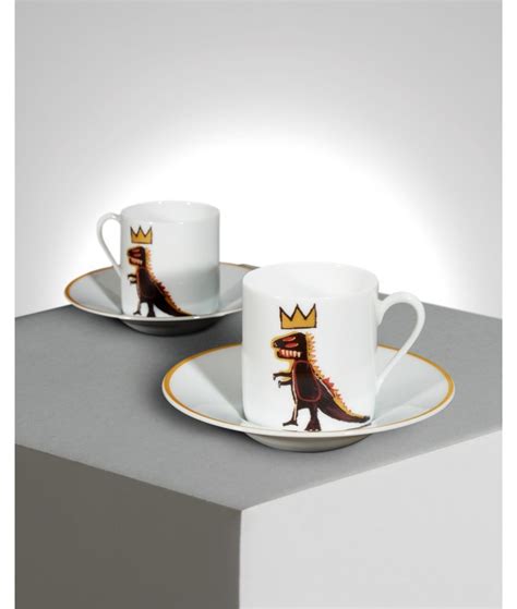 Basquiat Espresso Set ”gold Dragon”