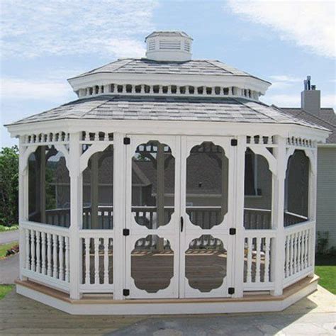 Custom Oval Wood Gazebos Country Lane Gazebos Enclosed Gazebo Screened Gazebo Backyard Gazebo