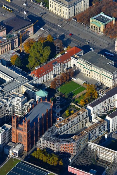 Berlin From Above Construction Site To Build A New Office And