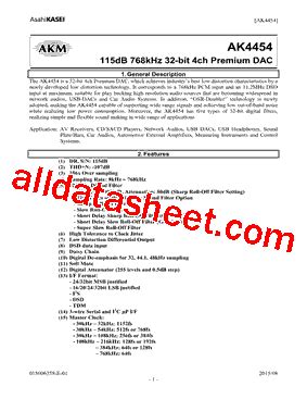 Ak Datasheet Pdf Asahi Kasei Microsystems