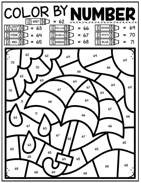 Color By Number Spring Activity Sheet Spring Coloring Pages Bible