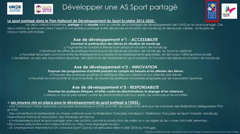 STAGE de FORMATION ACADEMIQUE UNSS SPORT PARTAGE Lundi 4 Décembre 2017