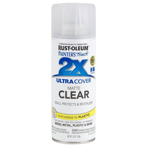 Rust Oleum Painters Touch 2x Ultra Cover Matte Spray Clear