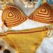 Crochet Bikini Set Stripy Bikini Crochet Sexy Swimwear Etsy