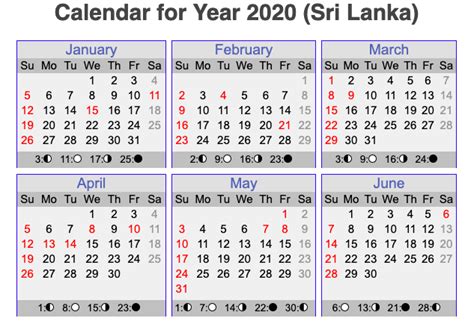 Free Blank & Printable Sri Lanka Public Holidays 2020 Calendar ... 