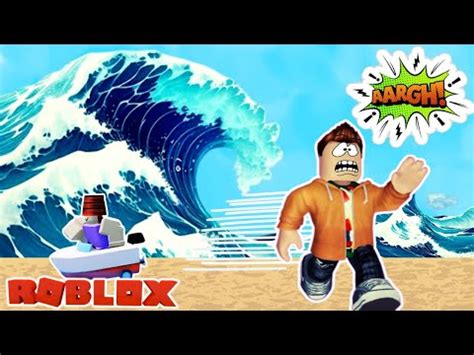 Sobrevivendo Ao Tsunami Gigante Tsunami Game Roblox Youtube