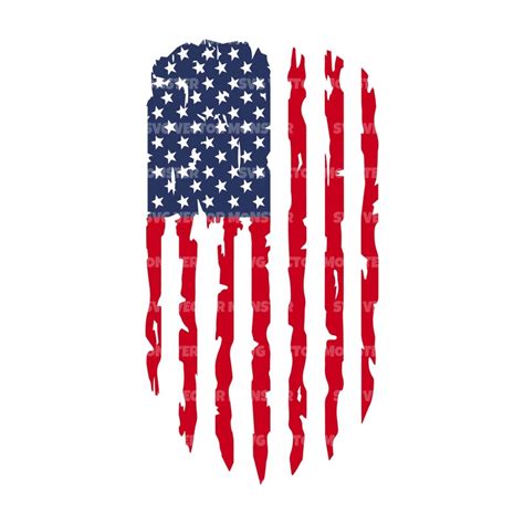 Distressed American Flag Svg Etsy