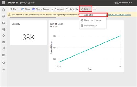 Power BI How To Add Title To Dashboard GeeksforGeeks