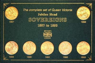 Complete Date Sets Of Victoria Jubilee Head Gold Sovereigns