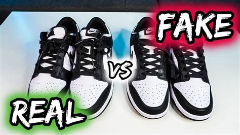 REAL Vs FAKE REPLICA UA NIKE DUNK PANDA LOW APRENDE A