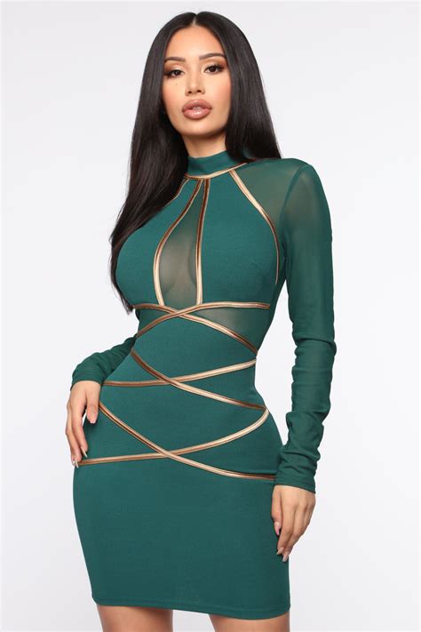 All My Love Mini Dress Hunter Green Dresses Fashion Nova